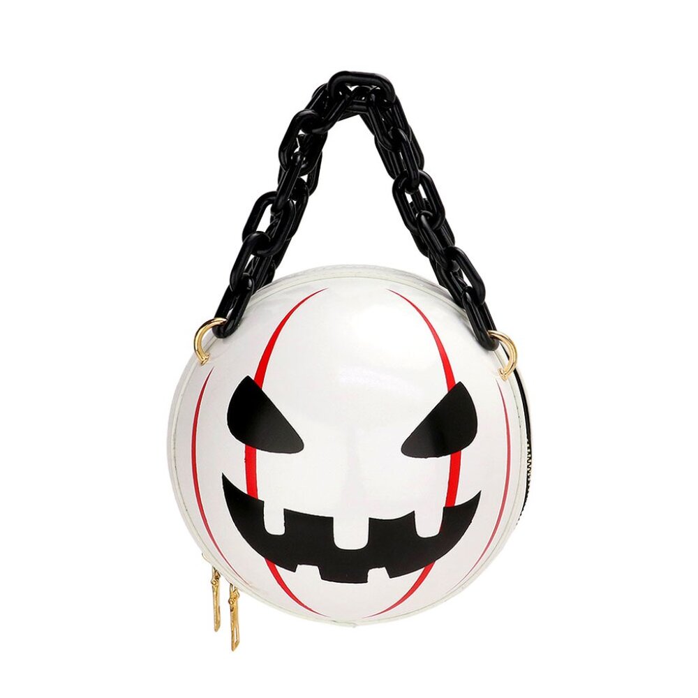 White Pumpkin Tote Halloween Crossbody Handbag